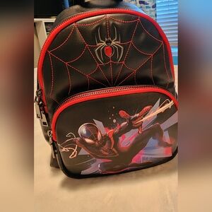 Universal Studios Miles Morales Black and Red Spider-Man Backpack